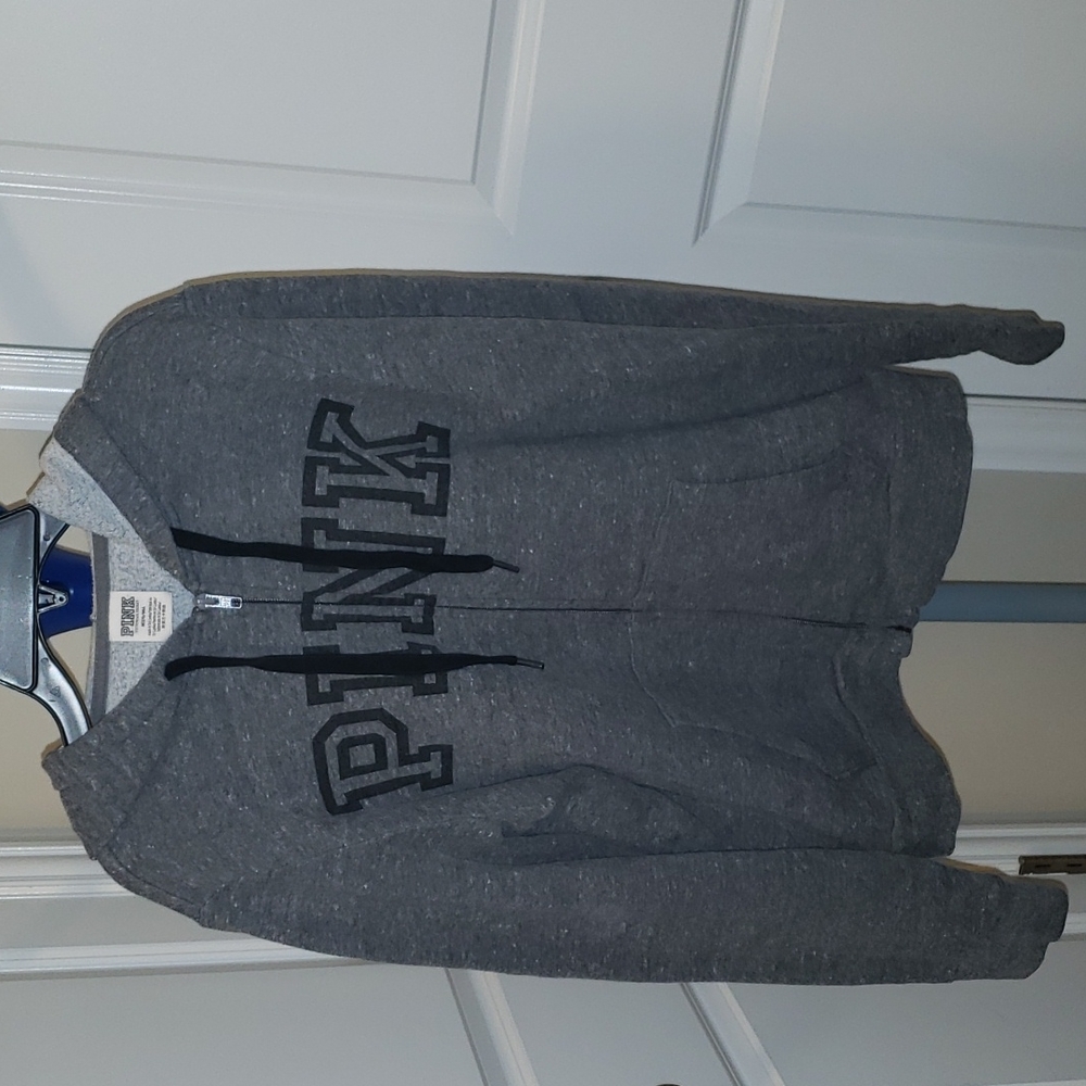 Women's/Junior's Pink Hooded Sweatshirt